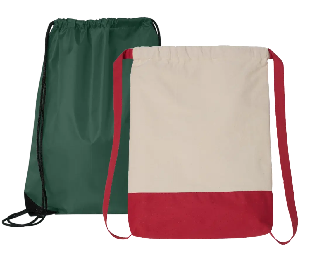 Green color and beige and red color Drawstrings