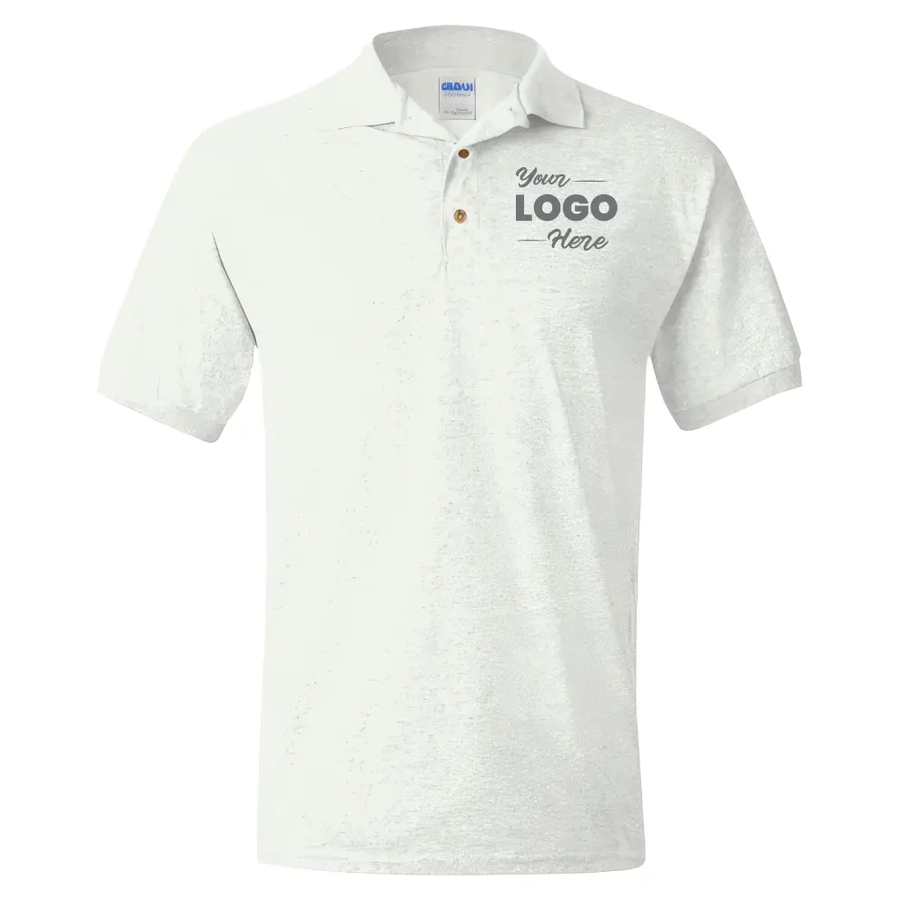 White printing polo tshirt